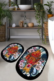 Mijölnir Juego de alfombras de baño Lakingo Multicolor